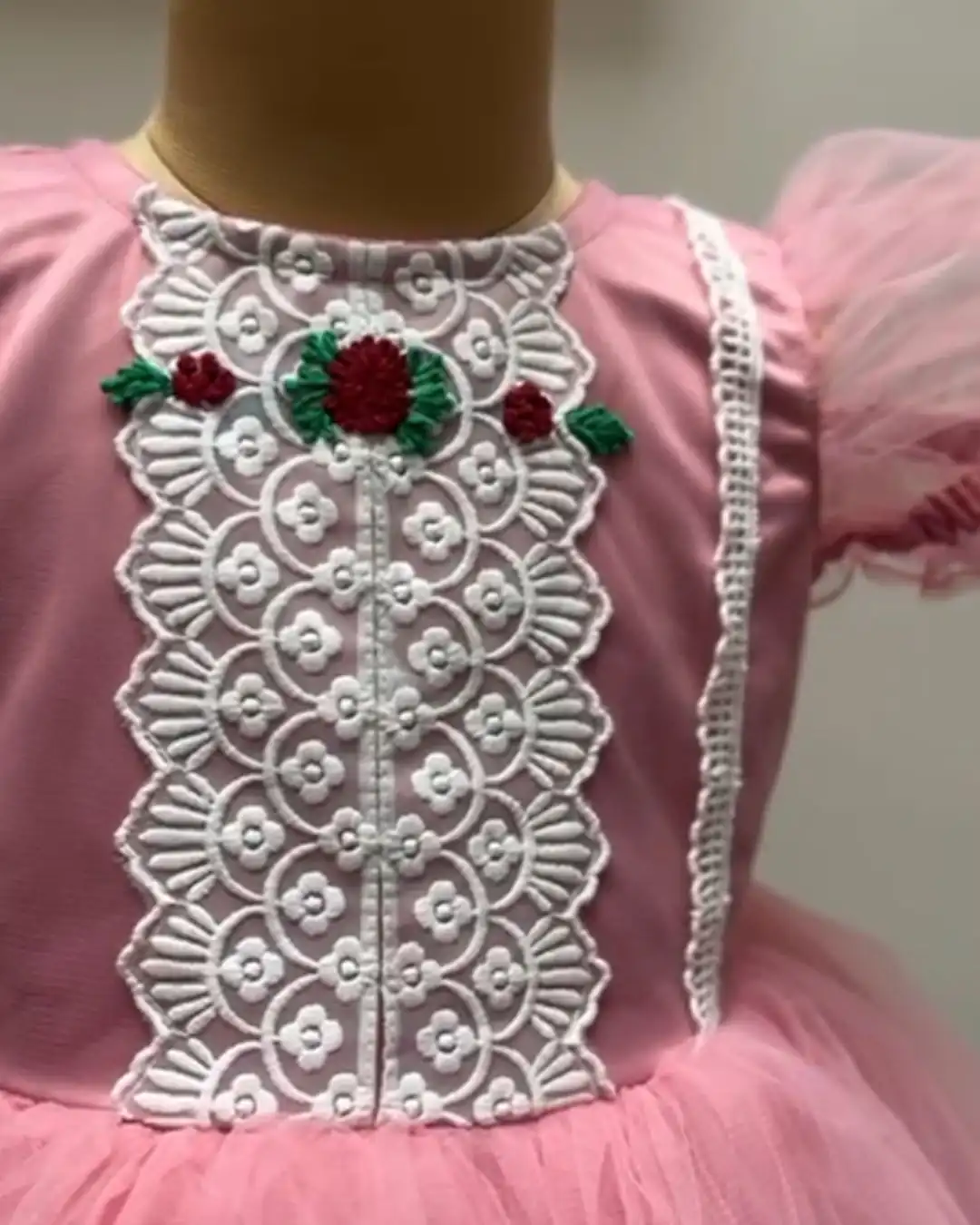 kids-clothing-kuwait-dreamy-birthday-pink-frock-with-lace-floral-embroideryy
