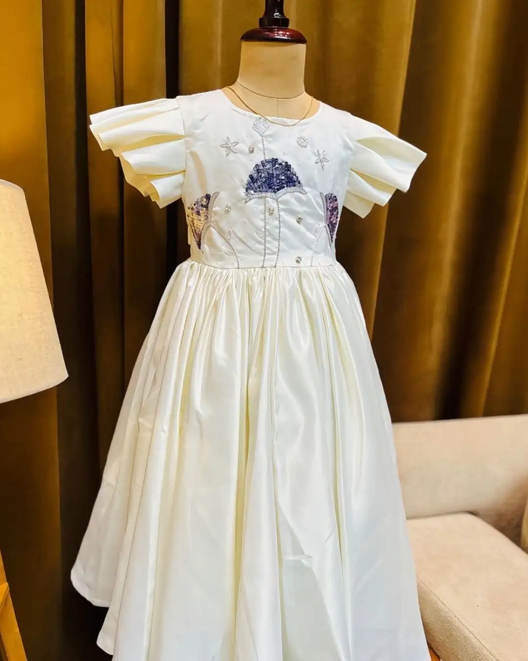 kids-clothing-kuwait-off-white-premium-dress-with-sequence-embroideryyyy