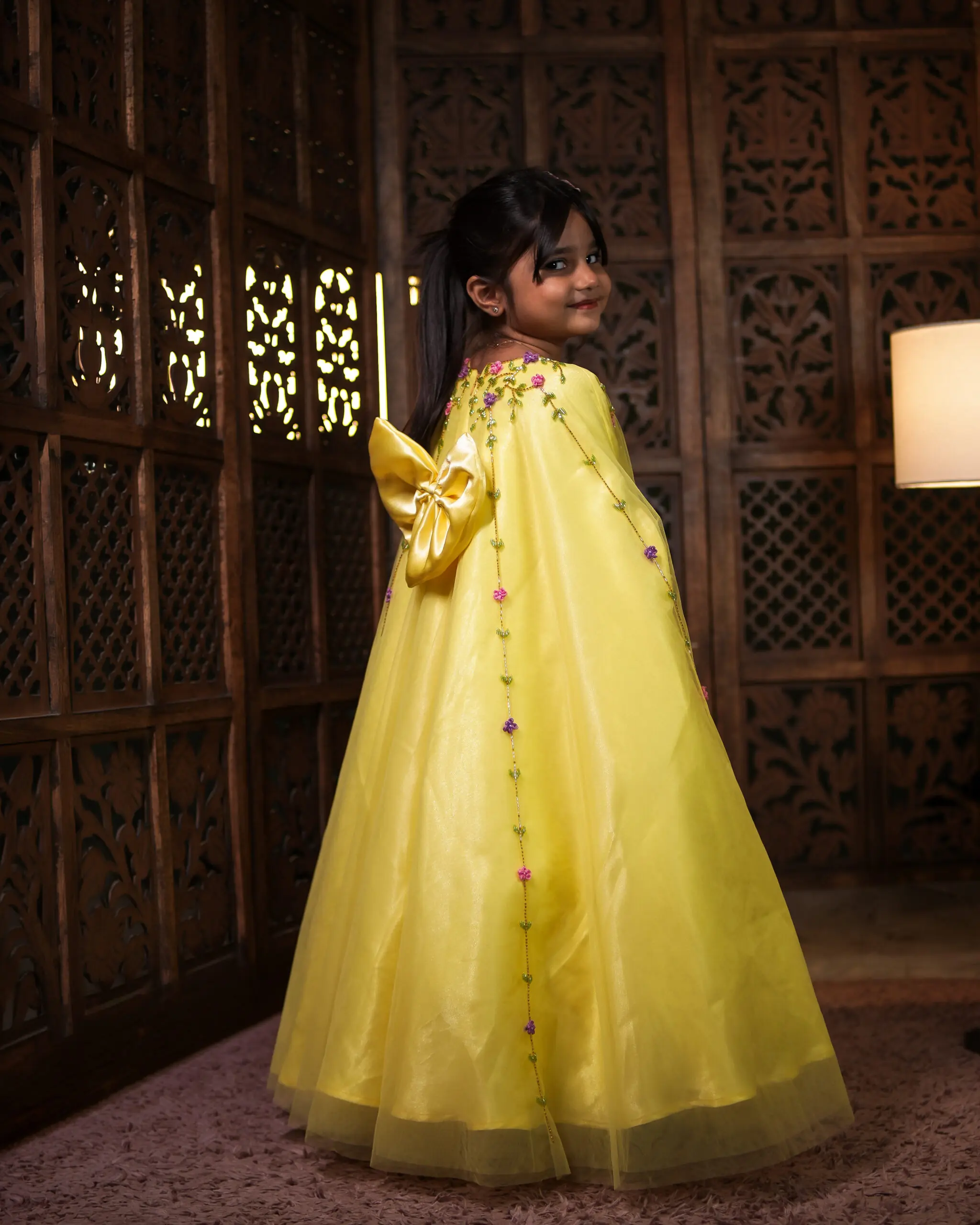 party wear dresses for kids in kuwait yellow 1